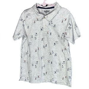 Oshkosh baseball polo short sleeve shirt 7